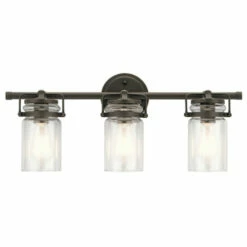 Buy 👍 Kichler Lighting Brinley Collection 3-light Olde Bronze Bath/Vanity Light 🌟 -Kichler Lighting Shop unnamed file 7109