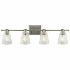 Flash Sale 🌟 Kichler Lighting Nadine Collection 4-light Brushed Nickel Bath/Vanity Light 👍