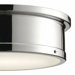 Outlet 😀 Kichler Lighting Serca 18 In. 3-Light Polished Nickel Flush Mount Light 🔔 -Kichler Lighting Shop unnamed file 7175