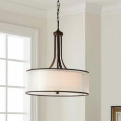Discount 🌟 Kichler Lighting Lacey Collection 4-light Mission Bronze Pendant 🤩 -Kichler Lighting Shop unnamed file 7180