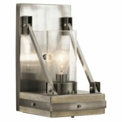 Coupon 🥰 Kichler Lighting Colerne Collection 1-light Classic Pewter Wall Sconce 👏