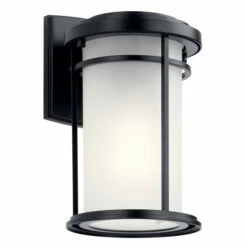 Best Pirce 😍 Kichler Lighting Kichler Toman 1-light Black Outdoor Wall Sconce ❤️