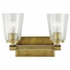 Hot Sale 🎁 Kichler Lighting Audrea Collection 2-light Natural Brass Bath/Vanity Light 🎉 -Kichler Lighting Shop unnamed file 7237