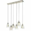 Budget 😀 Kichler Lighting Evie Collection 6-light Brushed Nickel Linear Chandelier ❤️