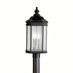 Budget 😉 Kichler Lighting Kirkwood Collection 3-light Black Outdoor Post Mount 🧨