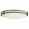 Hot Sale 🎉 Kichler Lighting Contemporary 3-light Olde Bronze Fluorescent Flush Mount 👍 -Kichler Lighting Shop unnamed file 7253