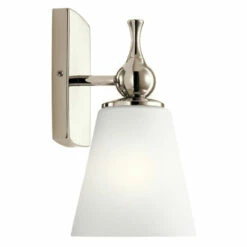 Flash Sale 👏 Kichler Lighting Kichler Cosabella 6 Inch 1 Light Wall Sconce With Satin Etched Case Opal In Polished Nickel 😉 -Kichler Lighting Shop unnamed file 7269