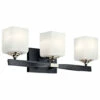 Best deal ⭐ Kichler Lighting Marette 3-Light Vanity Light Black 🛒