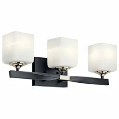 Best deal ⭐ Kichler Lighting Marette 3-Light Vanity Light Black 🛒