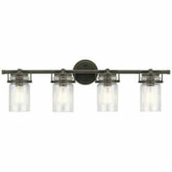 Discount 😍 Kichler Lighting Brinley Collection 4-light Olde Bronze Bath/Vanity Light 🥰 -Kichler Lighting Shop unnamed file 7309