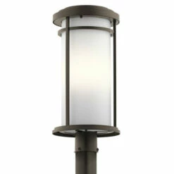 Best Pirce 😀 Kichler Lighting Toman Collection 1-light Olde Bronze Outdoor LED Post Mount 🥰