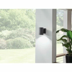 Promo 🌟 Kichler Lighting Contemporary 1-light Textured Black Outdoor LED Wall Sconce 😍 -Kichler Lighting Shop unnamed file 7342