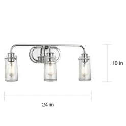 Flash Sale ✨ Kichler Lighting Braelyn Collection 3-light Chrome Bath/Vanity Light 😉 -Kichler Lighting Shop unnamed file 7376