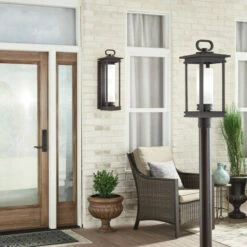 Buy 🥰 Kichler Lighting South Hope Collection 1-light Rubbed Bronze Outdoor Post Mount 💯 -Kichler Lighting Shop unnamed file 7395