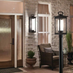 Buy 🥰 Kichler Lighting South Hope Collection 1-light Rubbed Bronze Outdoor Post Mount 💯 -Kichler Lighting Shop unnamed file 7396