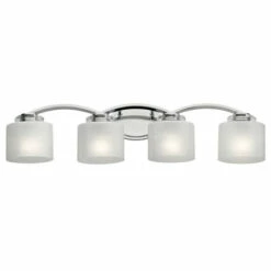 Flash Sale 🎉 Kichler Lighting Archer Collection 4-light Chrome Bath/Vanity Light 🎁 -Kichler Lighting Shop unnamed file 7398
