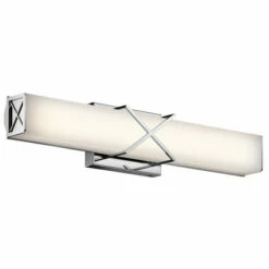 Cheap 👏 Kichler Lighting Trinsic Collection 2-light Chrome LED Bath/Vanity Light 😀
