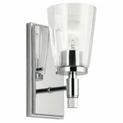 Discount 🛒 Kichler Lighting Audrea Collection 1-light Chrome Wall Sconce 👍