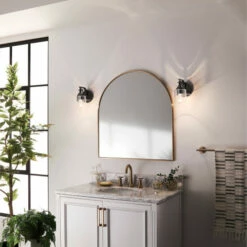 Coupon 💯 Kichler Lighting Everett 1-Light Black Wall Sconce With Clear Glass 💯 -Kichler Lighting Shop unnamed file 7430