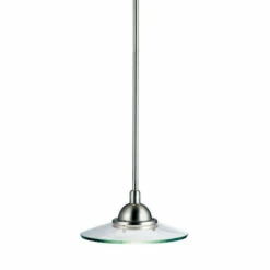 Best deal 👍 Kichler Lighting Galaxie Collection 1-light Brushed Nickel Mini Pendant 👏