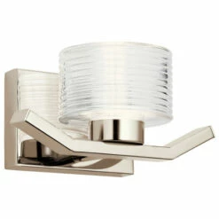 Flash Sale 👏 Kichler Lighting Kichler Lasus 1-light Polished Nickel Wall Sconce ✨