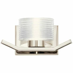 Flash Sale 👏 Kichler Lighting Kichler Lasus 1-light Polished Nickel Wall Sconce ✨ -Kichler Lighting Shop unnamed file 7455