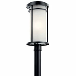 Cheap 🔔 Kichler Lighting Kichler Toman 1-light Black Post Lantern 🤩