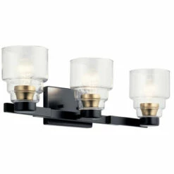 Deals 🌟 Kichler Lighting Vionnet 3-Light Vanity Light Black ⌛ -Kichler Lighting Shop unnamed file 7463