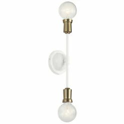 Wholesale 👍 Kichler Lighting Armstrong 2-Light Wall Sconce White 🤩