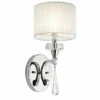 Promo 🌟 Kichler Lighting Parker Point Collection 1-light Chrome Wall Sconce ❤️