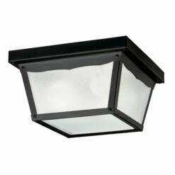 Cheap 👍 Kichler Lighting 2-Light Outdoor Flush Mount Light Black 😍