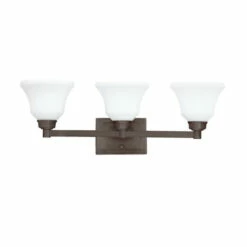 Buy ⭐ Kichler Lighting Langford Collection 3-light Olde Bronze Bath/Vanity Light 🧨