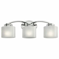 Cheapest 🔔 Kichler Lighting Archer Collection 3-light Chrome Bath/Vanity Light 😉 -Kichler Lighting Shop unnamed file 7519