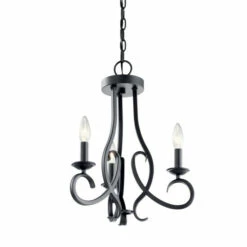 Discount ✨ Kichler Lighting Ania 3-Light Semi Flush Chandelier Black 🥰 -Kichler Lighting Shop unnamed file 7549