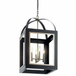 Buy 🔔 Kichler Lighting Vath 4-Light Large Foyer Pendant Black ⌛ -Kichler Lighting Shop unnamed file 7554