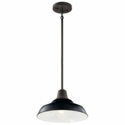 Best reviews of ⌛ Kichler Lighting Pier 1-Light Outdoor Pendant/Semi Flush Black 🔥