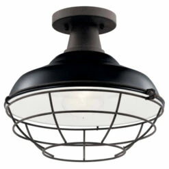 Best reviews of ⌛ Kichler Lighting Pier 1-Light Outdoor Pendant/Semi Flush Black 🔥 -Kichler Lighting Shop unnamed file 7560