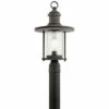 Brand new 🥰 Kichler Lighting Riverwood Collection 1-light Weathered Zinc Outdoor Post Mount 🥰 -Kichler Lighting Shop unnamed file 7583