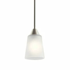 Budget 🎁 Kichler Lighting Skagos Brushed Nickel 1-Light Mini Pendant 🎁 -Kichler Lighting Shop unnamed file 7602