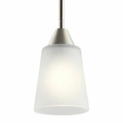 Budget 🎁 Kichler Lighting Skagos Brushed Nickel 1-Light Mini Pendant 🎁 -Kichler Lighting Shop unnamed file 7604