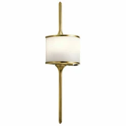 Brand new 😉 Kichler Lighting Mona Collection 2-light Natural Brass Wall Sconce 🔥