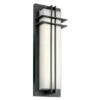 Deals 🥰 Kichler Lighting Manhattan Collection 2-light Textured Black Outdoor LED Wall Sconce ✨ -Kichler Lighting Shop unnamed file 7616