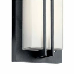 Deals 🥰 Kichler Lighting Manhattan Collection 2-light Textured Black Outdoor LED Wall Sconce ✨ -Kichler Lighting Shop unnamed file 7618