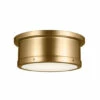 Promo 🔥 Kichler Lighting Serca 14.25 In. 2-Light Brushed Natural Brass Flush Mount Light 🌟 -Kichler Lighting Shop unnamed file 7630