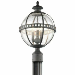 Cheap 🎉 Kichler Lighting Halleron Collection 3-light Londonderry Outdoor Post Mount 😉