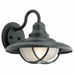 Brand new 🥰 Kichler Lighting Harvest Ridge Collection 1-light Textured Black Wall Sconce 🛒
