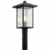 Promo ❤️ Kichler Lighting Capanna Collection 1-light Textured Black Outdoor Post Mount 🧨 -Kichler Lighting Shop unnamed file 7685