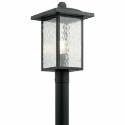 Promo β€οΈ Kichler Lighting Capanna Collection 1-light Textured Black Outdoor Post Mount π§¨