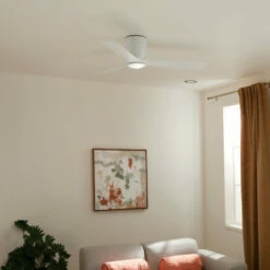 Flash Sale ⭐ Kichler Lighting Volos 54 Inch Integrated LED Indoor Matte White Flush Mount Ceiling Fan 🎁 -Kichler Lighting Shop unnamed file 7776