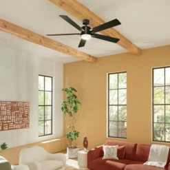 New 😍 Kichler Lighting Lucian Elite XL 60 Inch Integrated LED Indoor Satin Black Ceiling Fan ✔️ -Kichler Lighting Shop unnamed file 7792